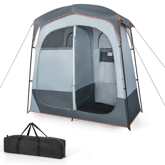 Coast douche en omkleedtent - 2 persoons - 210 x 106 x 210 cm - grijs