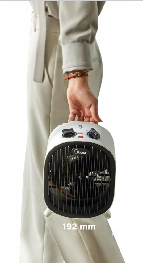 Midea NTY20-22E Keramische Ventilatorkachel - 2000W - Wit