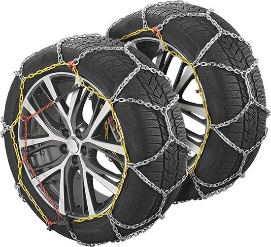 ProPlus Sneeuwkettingen - KNR255 - 16 mm stalen schakels - Önorm Keurmerk - Veiligheid - Banden - Snelle en Eenvoudige Installatie - Voor verschillende bandenmaten - Inclusief reparatieschakels en koffer - Set van 2 - 4x4 voertuig - Minivan SUV/MPV