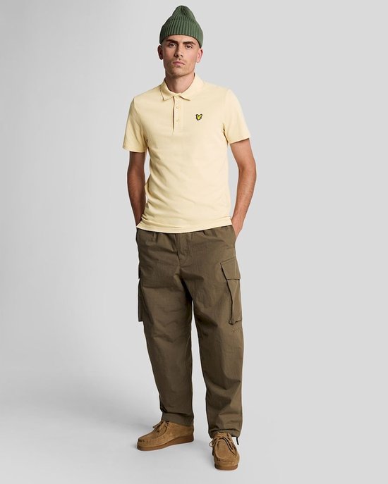 Lyle and Scott Sport SS Polo Heren Beige - Maat S