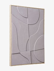 House Nordic Madeline Wanddecoratie Canvas Reliëf – 50x70x3 cm – Wit