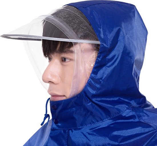 Fuegobird - Poncho Regenponcho - Fiets Wandel Motor - Outdoor Poncho - Kwaliteit Poncho - One size - Unisex Sapphire