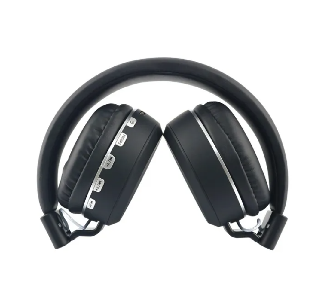 The Trend Draadloze On-Ear Bluetooth Hoofdtelefoon Zwart - Bluetooth 5.0 - FM Radio & Micro SD - AUX - 10 m Bereik