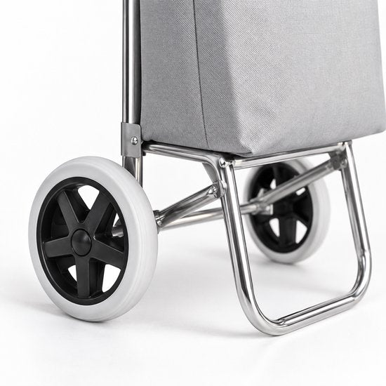 BE strong Boodschappentrolley 25 L - 2 wielen - Grijs
