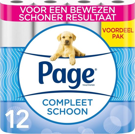 Page toiletpapier - Compleet schoon wc papier - 12 rollen