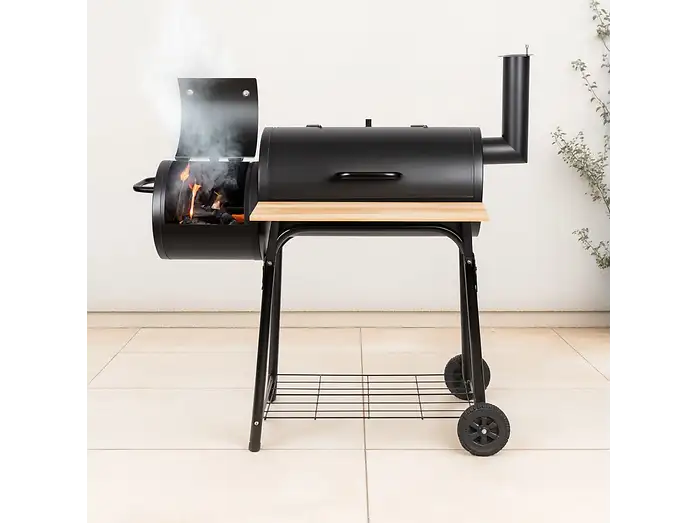 Alpina MEIJ14180/00132 Barbecue - Grilloppervlak 118 cm - 62 x 118 x 114,5 cm - Zwart