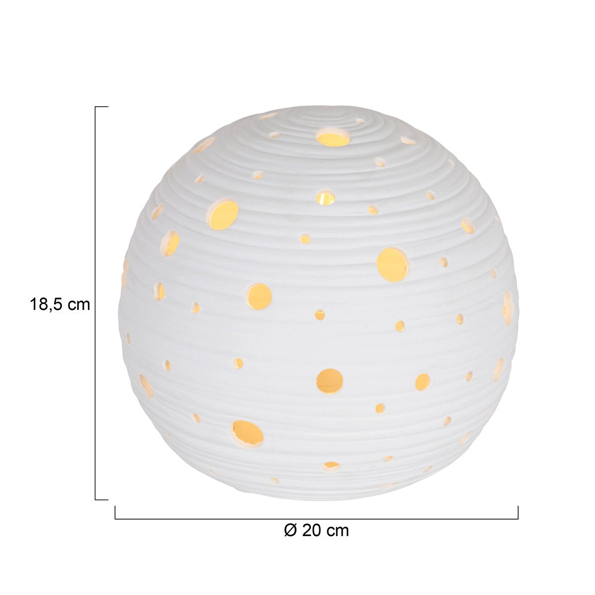 Anne Lighting tafellamp Jazz - wit - keramiek - 20 cm - E14 fitting - 3110W
