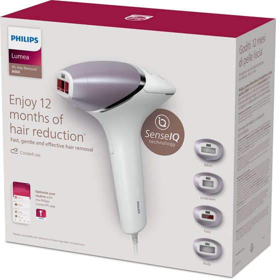 Philips Lumea Prestige 8000 series - IPL Ontharingsapparaat - 4 opzetstukken - BRI947/00