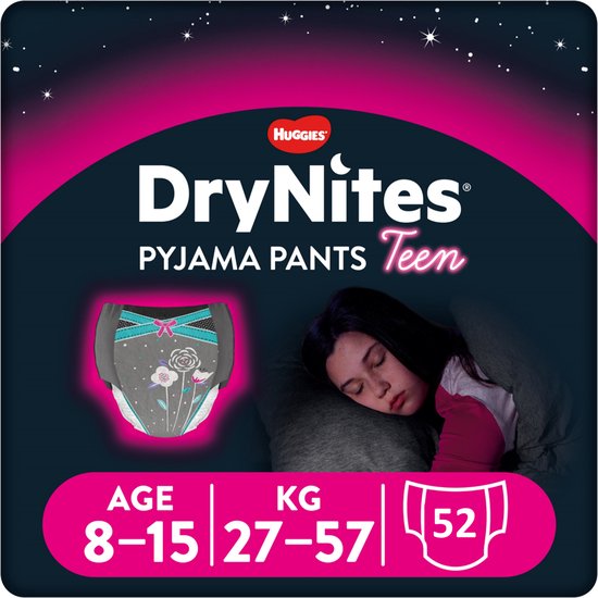 Drynites luierbroekjes - meisjes - 8 tot 15 jaar - 13 stuks