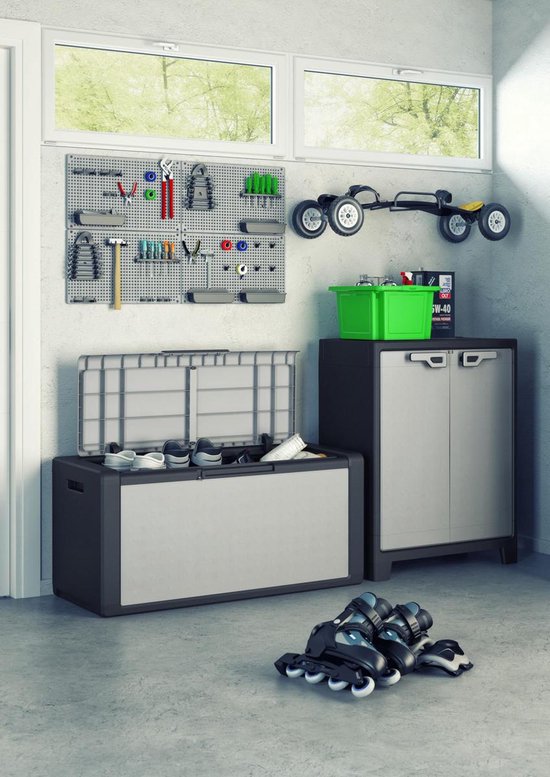 Kis Titan Tuinkussenbox - Grijs/Antraciet