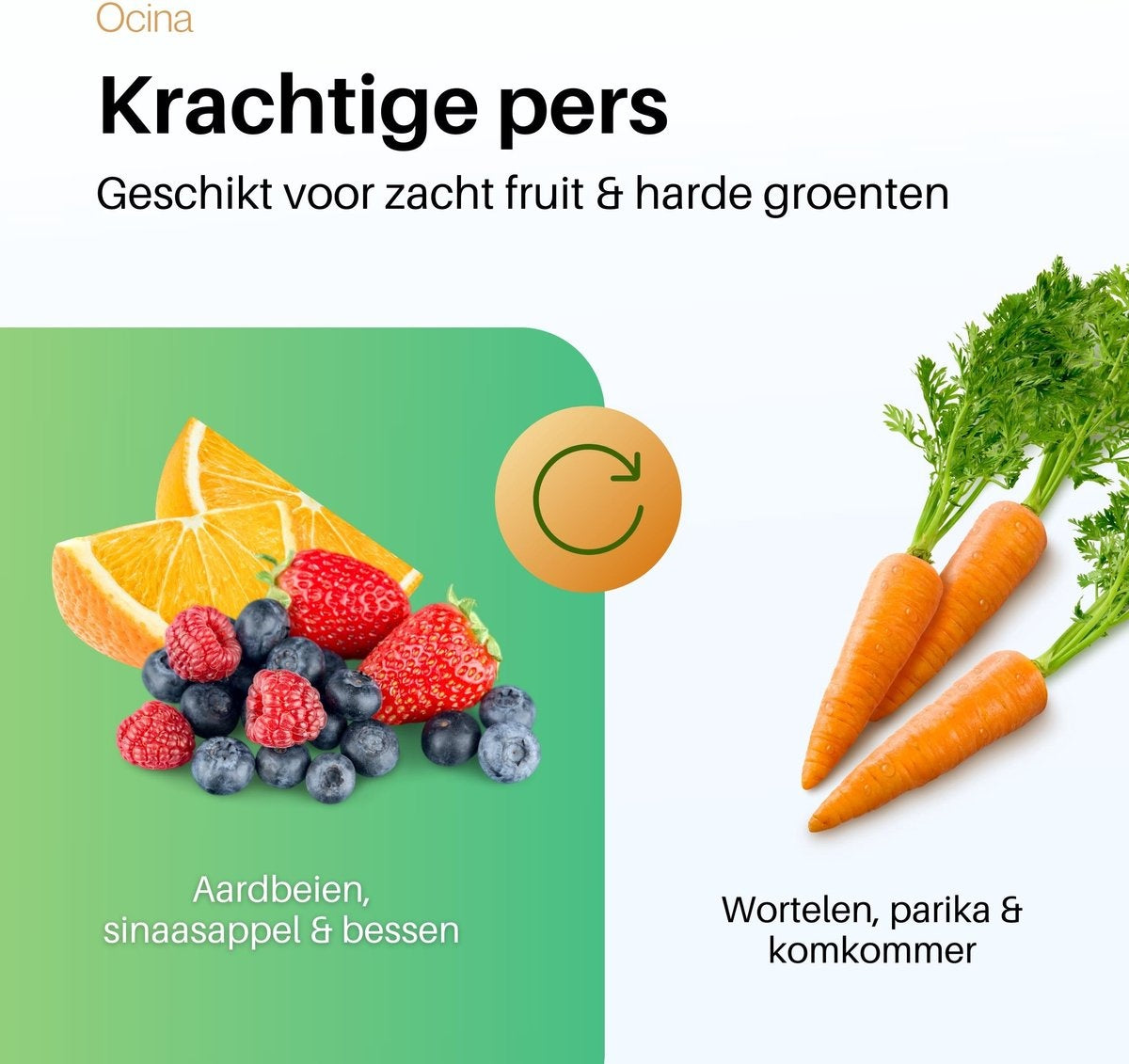 Ocina Mini Slowjuicer - Sapcentrifuge - Juicers - Zwart