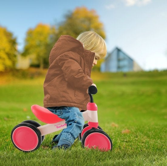 LifeGoods TurboToddler Loopfiets - Speelgoed Vanaf 1 jaar - Jongens en Meisjes - Kinderstep - Roze