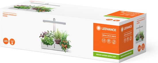 LEDVANCE Armatuur: voor alle oppervlakken, Indoor Garden KIT 45- WT / 2- W, 22-…24- V, stralingshoek: 11-, Neutraal Wit, 355- K, body materiaal: plastic/roestvrij staal, IP2-