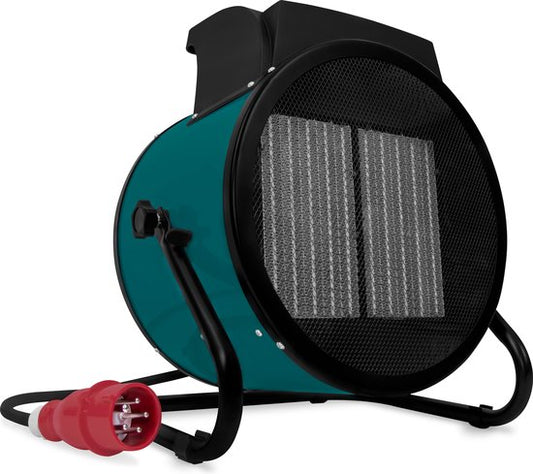 VONROC Elektrische kachel - ventilatorkachel - werkplaatskachel - krachtstroom 400V - 6000W/9000W - keramisch - thermostaat - voor ruimtes tot 80m2