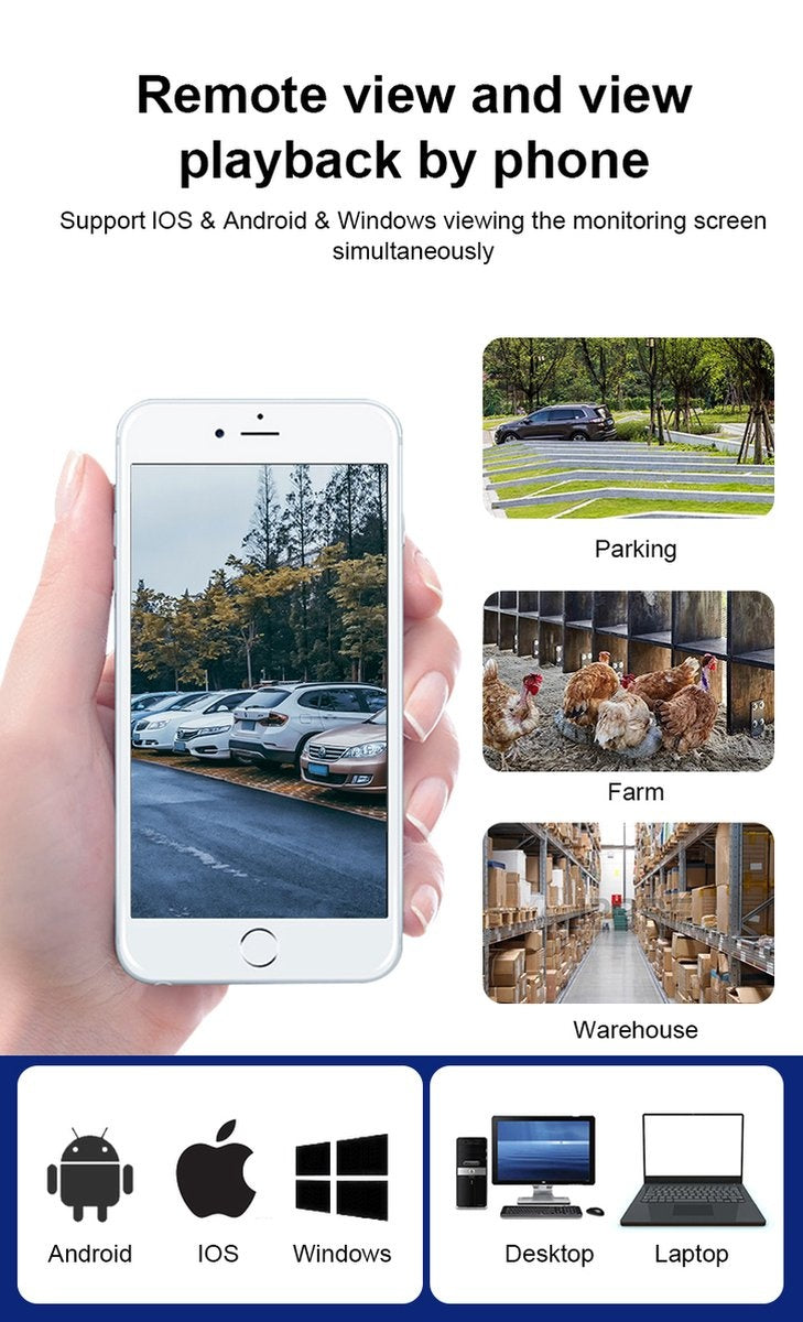 Fuegobird  Y17  Smart Waterdichtheid IP66 IP camera - buiten - draai- en kantelbaar - Ondersteuning 2.4G/5G WIFI - 3MP - PTZ IP Camera