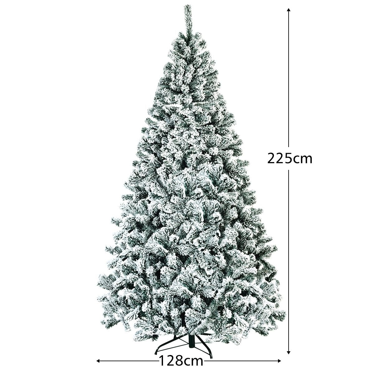 Coast Kunstmatige Kerstboom Besneeuwd - Met Metalen Standaard - 225 cm