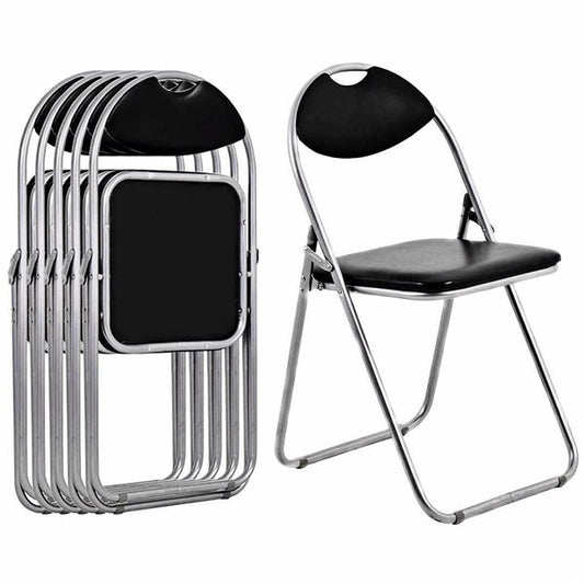 Coast 6er set vouwstoelen met metalen frame en gewatteerde stoelen en niet -slip voetblokken