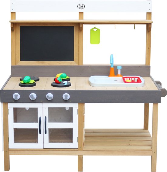 AXI Rosa Zand & Water Speelkeuken Groot - Incl. 17 accessoires - Modder Keuken
