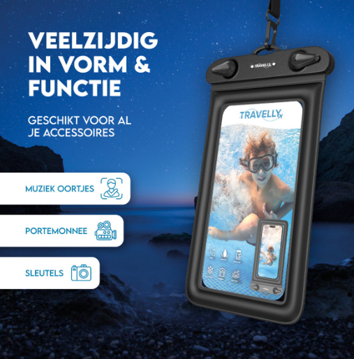 Travelly Waterdichte Telefoonhoesjes - Set van 2