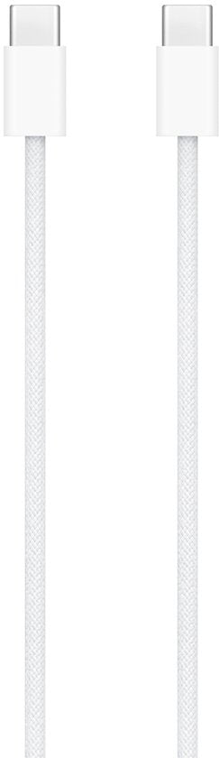 Apple - USB‑C Oplaadkabel - USB‑C naar USB‑C - 60W - 1m - Geweven - Wit
