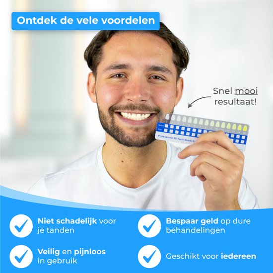 Nuvance - Tandenbleekset - 5 Spuiten Zonder Peroxide (0%) - Tandenblekers - Tanden Bleken - Teeth Whitening Kit - Witte Tanden