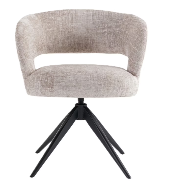 Criks Design Coco Eetkamerstoel - beige -  62x61x77 cm - 2 stuks