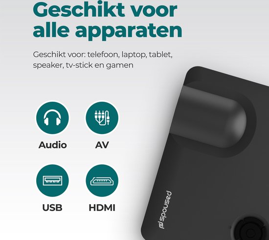 Spoused Beamer - Full-HD - 11.000 Lumen - Streamen Vanaf Je Telefoon Met WiFi - Mini Beamer - Zwart