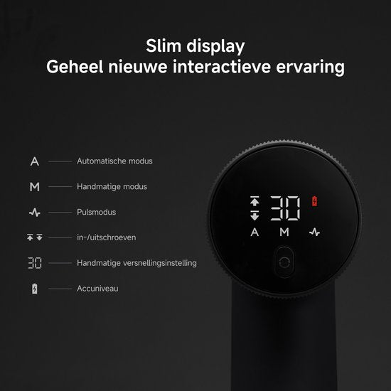 Xiaomi 12V Max Brushless Cordless Drill | 12V Accuboormachine | 30 Nm | 1400 rpm | 30 Koppelstanden | Smart Display | USB-C