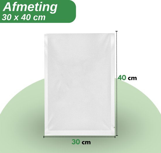 Vaive Vacuumzakken Voedsel 30 x 40 - 100 stuks - Vacumeerzakken - Vacuum / sous vide zakken - BPA vrij