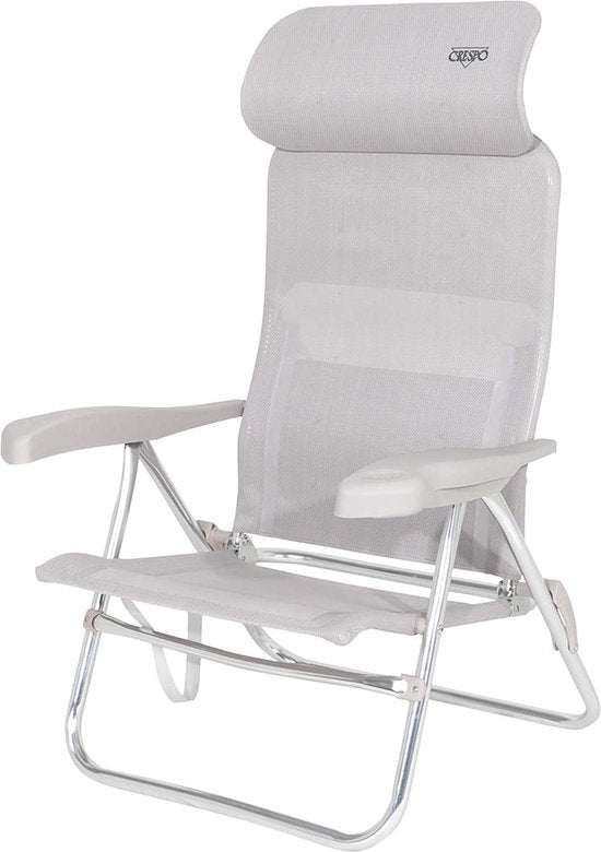 Crespo - Strandstoel - AL/205 - Compact - Licht grijs