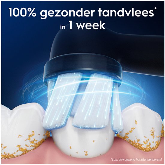 Oral-B iO Series Gentle Care Opzetborstels - Zwart - Voor Gevoelig Tandvlees - 8 stuks