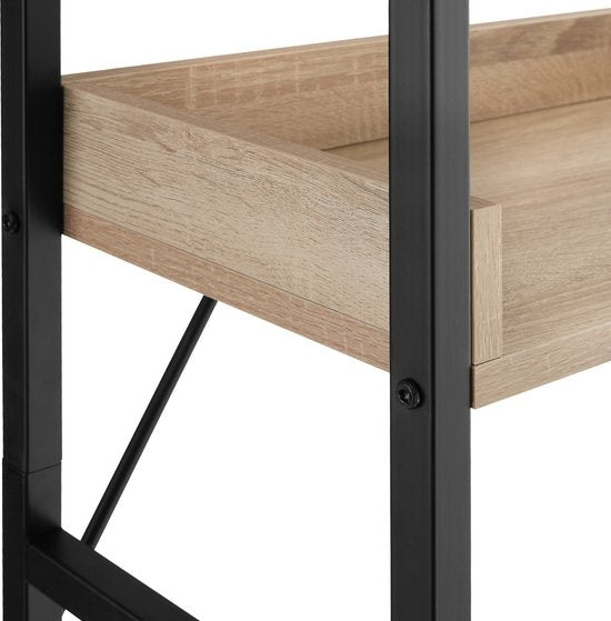 tectake Badkamerrek Seattle 67 x 25 x 165,5 cm Industrieel licht hout, eiken Sonoma - 404864
