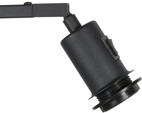 Vloerlamp Stang 4738ZW zwart metaal 152 cm modern armatuur kantelbaar Steinhauer