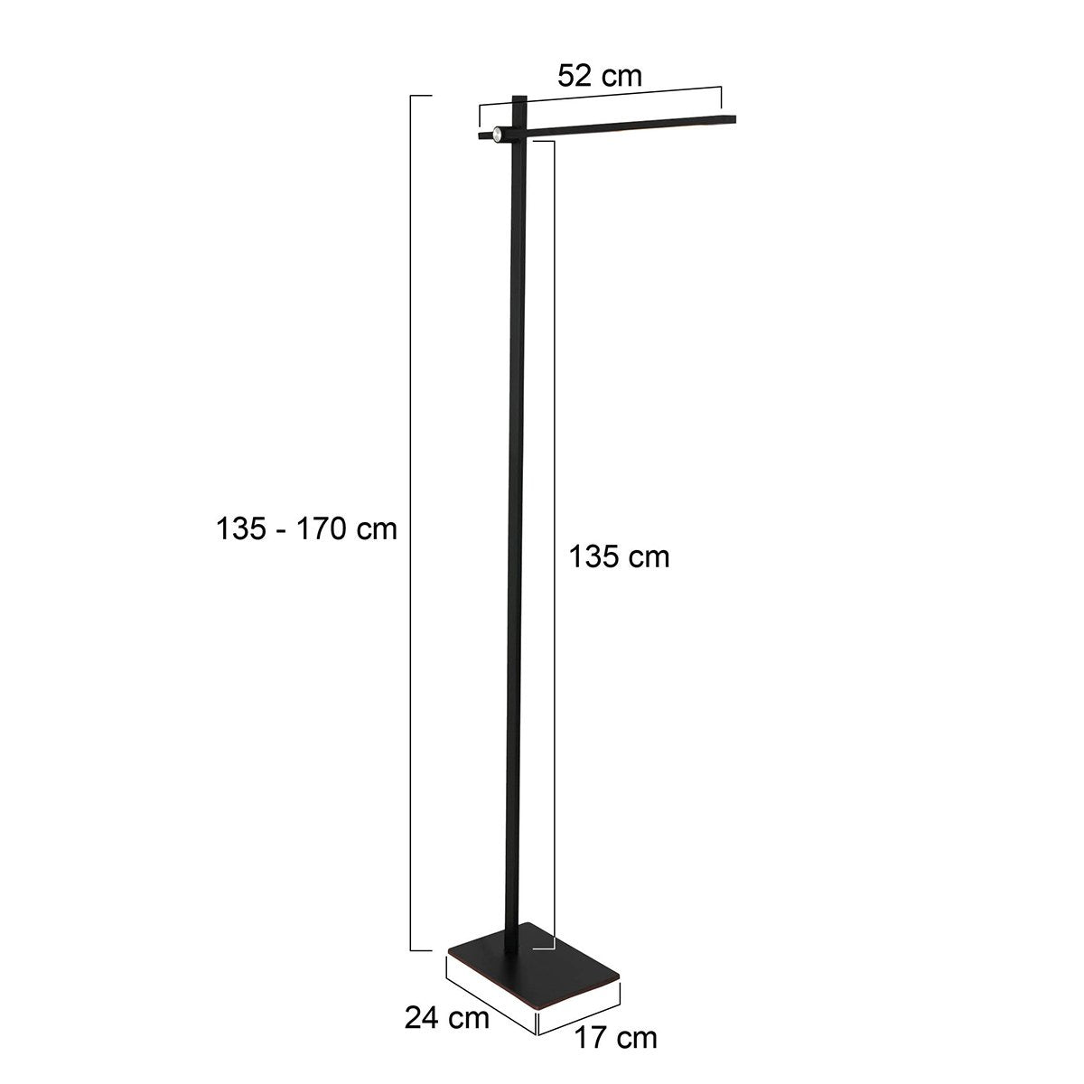 Vloerlamp Mexlite Stekk - Zwart