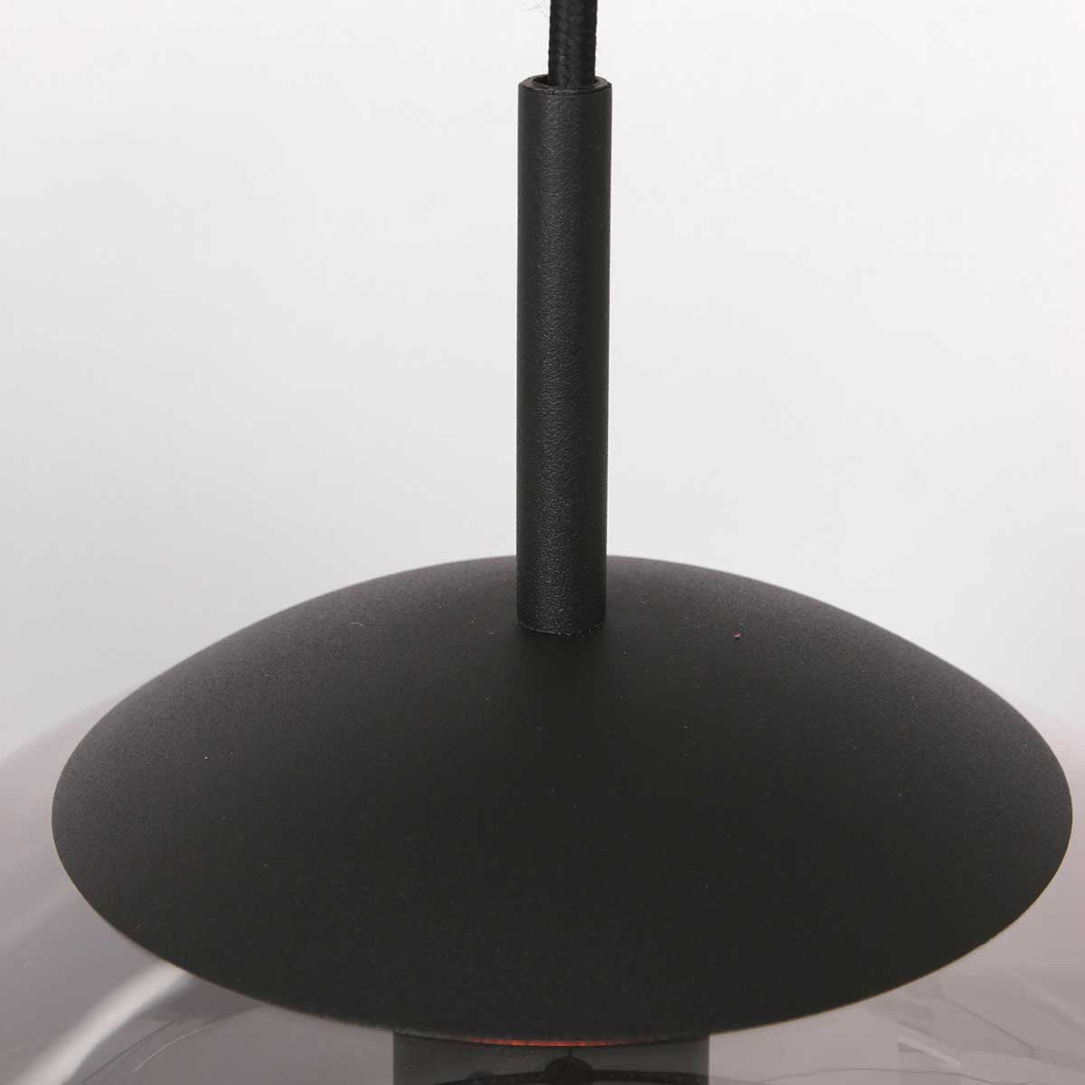 Steinhauer - hanglamp - Bollique - zwart - glas metaal - Ø 30cm - E27 - 3498ZW