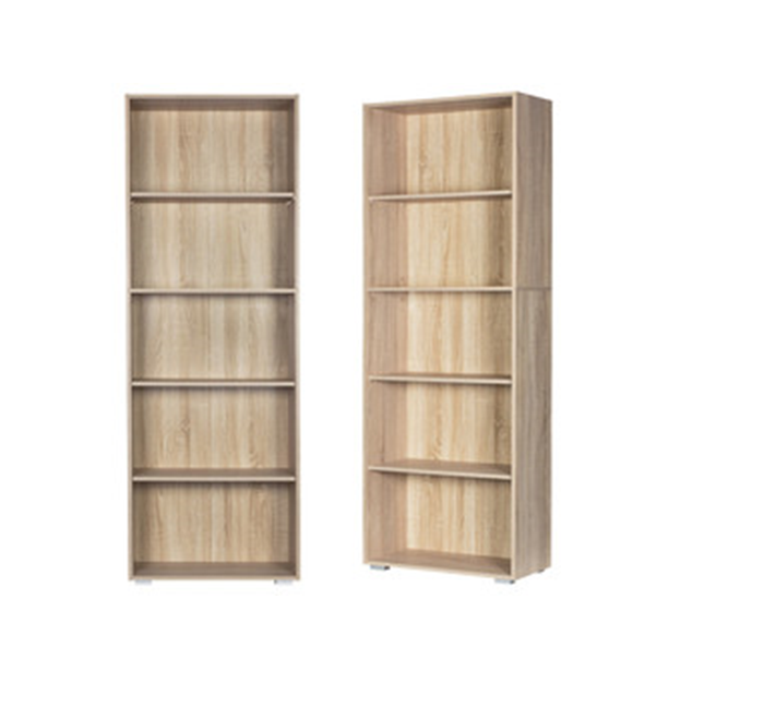 Casaria Boekenkast Vela - 5 Vakken Verstelbaar 190x60x28 cm - Eiken