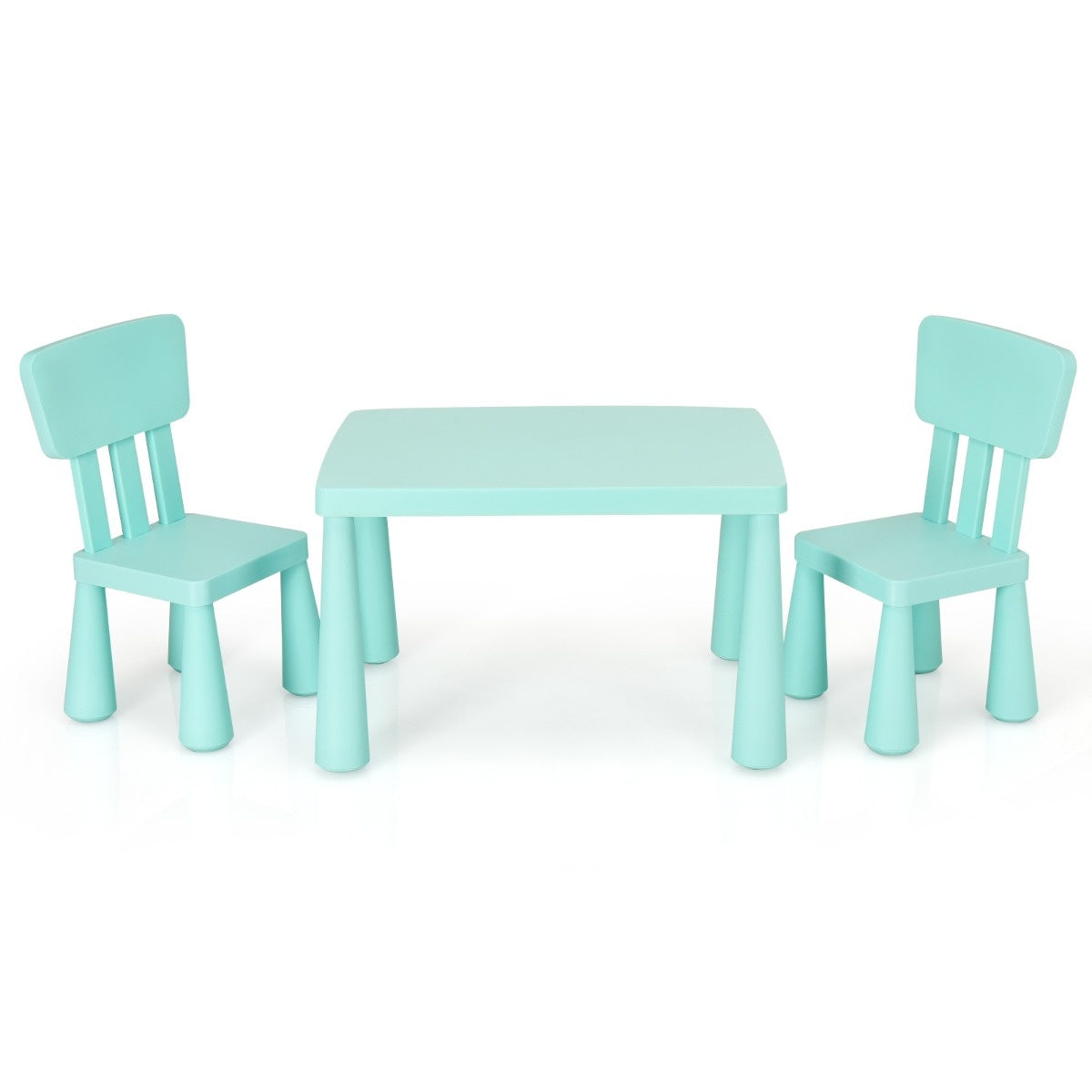Coast Kindertafel INCL 2 stoelen - 1 tot 7 jaar - 76,5 x 54,5cm