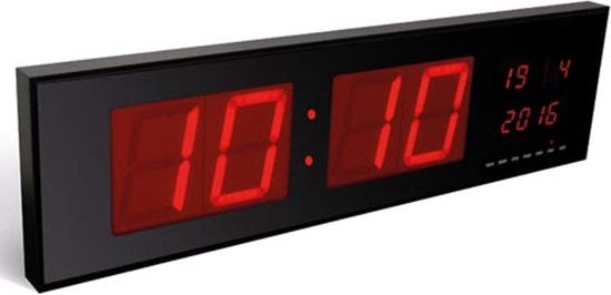 Wandklok Met Led-Display