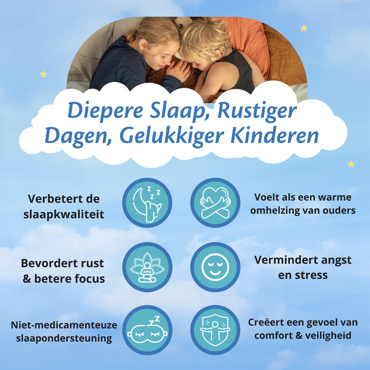 EL-Life Verzwaringsdeken Kind 3,2kg - 100 x 150cm - Zwaartedeken - Weighted Blanket - Verzwaarde Deken - OEKO-TEX Katoen - Ruimte & Astronauten