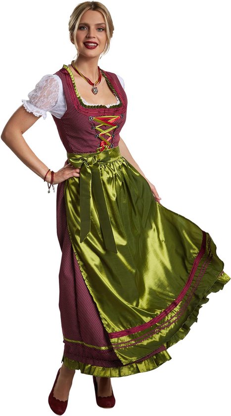 Dressforfun Maxi Dirndl Ruhpolding model 2 XXL - verkleedkleding kostuum halloween verkleden feestkleding carnavalskleding carnaval feestkledij partykleding - 304654