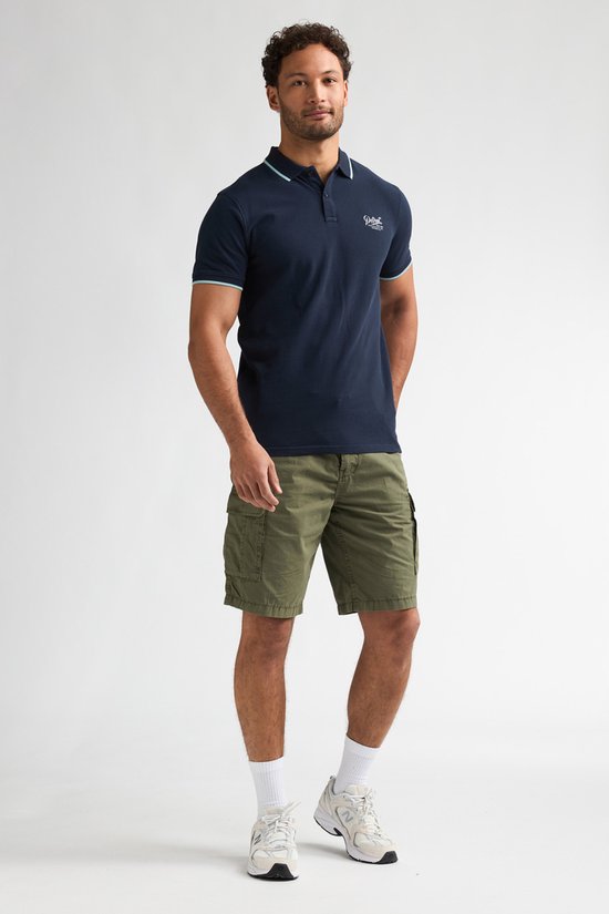 Petrol Industries - Heren Polo met korte mouwen Rally - Blauw - Maat XL