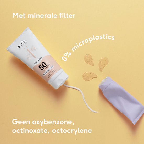 Naïf - Minerale Zonnebrand Spray - Baby & Kids - SPF50 - Met Parfum - UVA/UVB Bescherming - 100ml