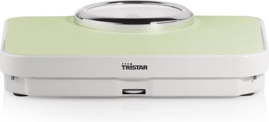 Tristar Weegschaal WG-2428 - Analoge Personenweegschaal - Tot 136 kg - Vintage design - Step-on-technologie - Anti-slip - Wit