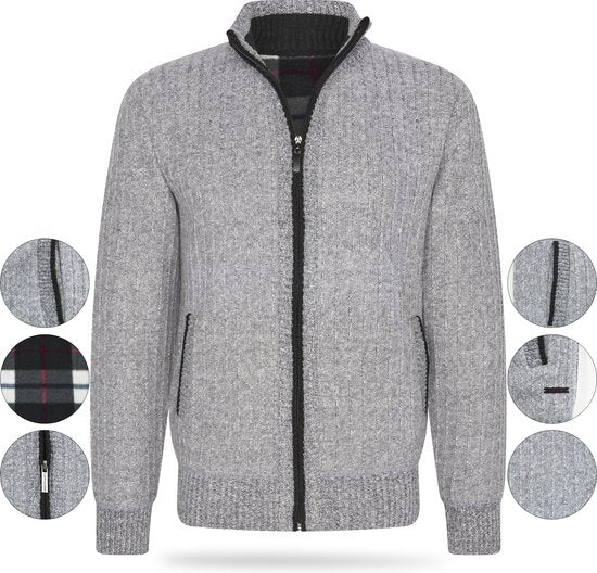 Cappuccino Italia - Heren Vest Bounded Jacket Grijs - Grijs - Maat L
