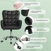 Yaheetech Ergonomische Bureaustoel met Armleuningen en Wielen - Zwart - 65,5 x 64,5 x 83-93 cm