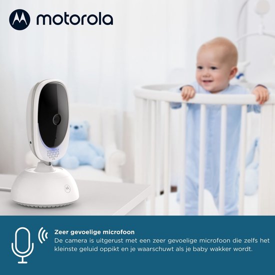 Motorola Nursery Babyfoon met Camera - Baby Monitor VM75 - Baby Camera met Kleuren Display, Tweeweg Communicatie, Slaapliedjes en Infrarood Nachtvisie - 300M Bereik