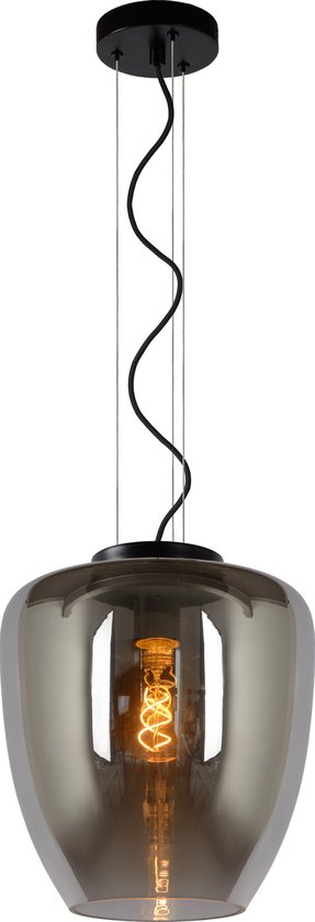 Lucide FLORIEN - Hanglamp - Ø 28 cm - 1xE27 - Fumé