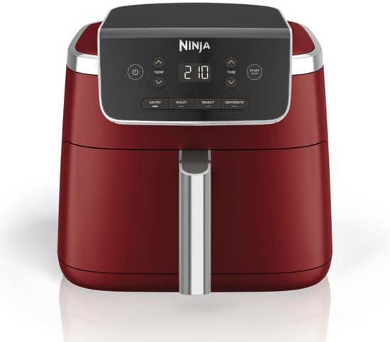 Ninja Airfryer XL PRO AF140EUCM 4,7 liter Vrijstaand Heteluchtfriteuse Cinnamon Rood met 4 kookprogramma's - Beste Koop