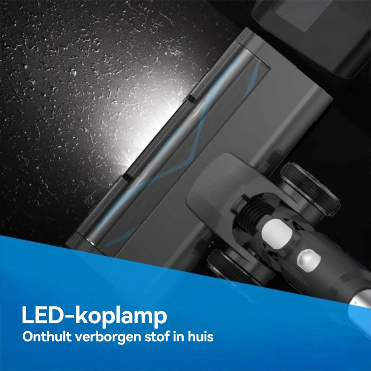 Ochama Draadloze Stofzuiger 4-in-1 - Steel- en Handstofzuiger - 18 kPa Zuigkracht - 40 Minuten Looptijd - LED-display