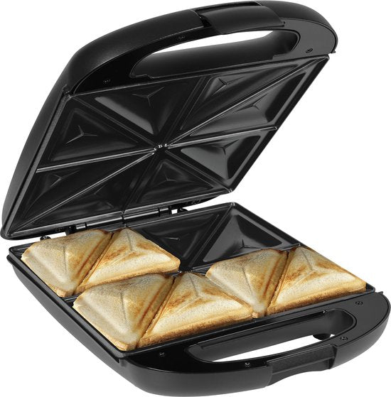 Tristar Tosti apparaat - SA-3069 - 1500W - Voor 4 tosti's - PFAS-Vrij - Anti aanbaklaag